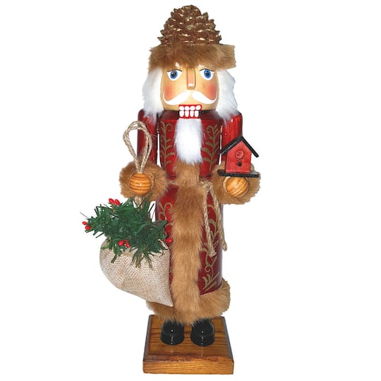 Santa's Workshop 14" Pinecone Santa Nutcracker By Santasworkshop | 5" x 5" x 14" | Michaels®